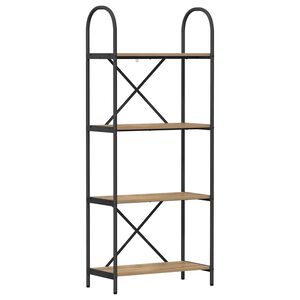 vidaXL Grāmatu plaukts 4 līmeņi 60 x 30 x 146 cm Inženierijas koks