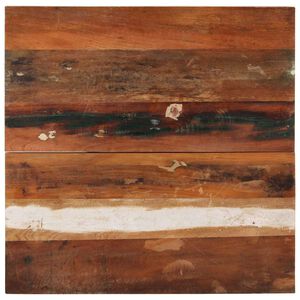 vidaXL galda virsma, kvadrāta, 70x70 cm, 25-27 mm, pārstrādāts koks