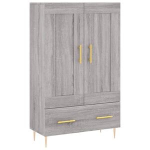 vidaXL augstais skapītis, pelēks, 69,5x31x115 cm, inženierijas koks