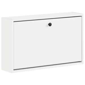 vidaXL Sienā piestiprināms apavu skapis BREDA 71 x 17 x 43 cm Balts