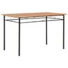 vidaXL virtuves galds, brūns, 120x70x75 cm, MDF