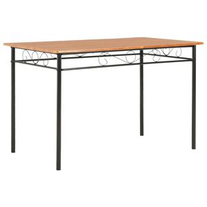 vidaXL virtuves galds, brūns, 120x70x75 cm, MDF