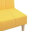 vidaXL 2-vietīga dīvāngulta, dzeltens audums