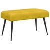 vidaXL Sols ar pogām Dzeltena 80 x 40 x 46 cm Samts