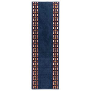 vidaXL Skrējēju paklājs FLORNES Austs Zila Dimanti 67 x 150 cm PP 7 mm