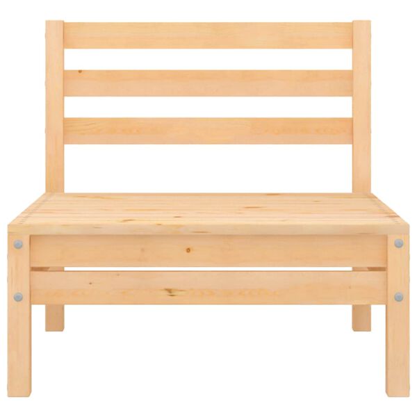 vidaXL 3-daļīgs dārza atpūtas mēbeļu komplekts, priedes masīvkoks