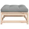 vidaXL dārza soli ar matračiem, 2 gab., priedes masīvkoks