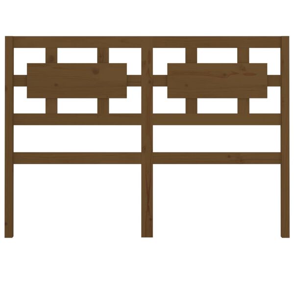 vidaXL gultas galvgalis, medus brūns, 165,5x4x100cm, priedes masīvkoks