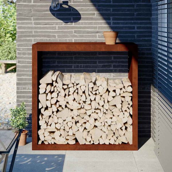 vidaXL Malkas plaukts 100x40x100 cm laikapstākļiem izturīgs tērauds