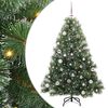 vidaXL Mākslīgā Ziemassvētku eglīte su 150 LED Zaļa 150 cm PE un PVC