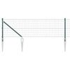 vidaXL Eiro žogs ar asām adatām 25 x 0,8 m PVC pārklāts tērauds Zaļa
