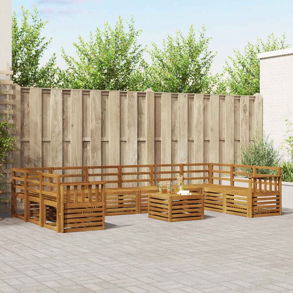 vidaXL Dīvāna komplekti Dabiska Cietā akācijas koks