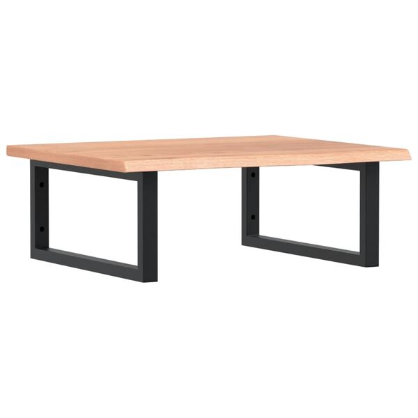 vidaXL izlietnes plaukts, stiprināms pie sienas, tērauds, ozola koks