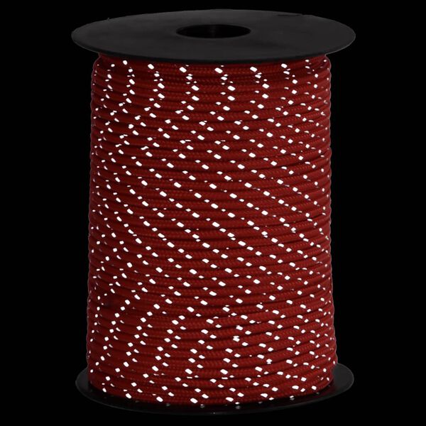 vidaXL telts virve, atstarojoša, ar savilcējiem, 50 m, 3 mm