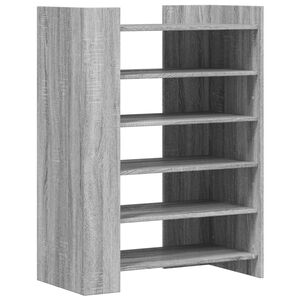 vidaXL apavu skapītis pelēka ozola 74,5x37,5x100cm inženierijas koks