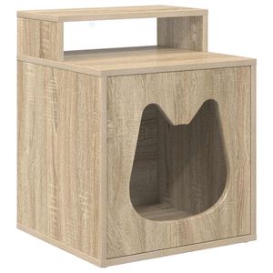 vidaXL Kaķu māja Sonoma 42,5 x 40 x 53,5 cm Inženierijas koks