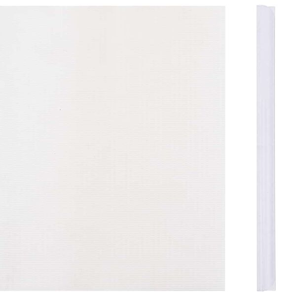 vidaXL dārza aizslietnis, PVC, 70x0,19 m, balts