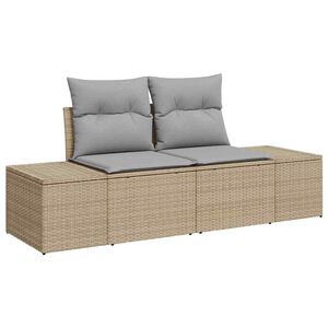 vidaXL Dārza dīvāns ar spilvenu Bē&scaron;a 184 x 62 x 69 cm poliratāns