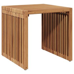 vidaXL Dārza blakus galds Brūna 45 x 45,5 x 45,5 cm Ciets tek&scaron;a koks