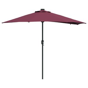 vidaXL Dārza parasols Bordo sarkans 294 x 150 x 223 cm