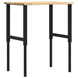 vidaXL darbagalds, 80x60x(71,5-98) cm, ozola masīvkoks