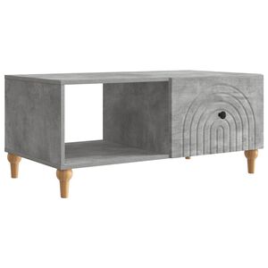 vidaXL Kafijas galdiņ&scaron; Betona pelēks 90 x 50 x 40 cm Inženierijas koks
