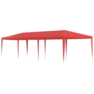 vidaXL Balles telts Sarkana 900 x 300 x 255 cm PE un Tērauds