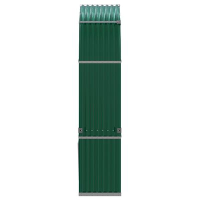 vidaXL malkas statīvs, zaļš, 120x45x210 cm, cinkots tērauds
