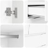 vidaXL Vannas istabas skapītis ar atvilktni Balts 79,5 x 49 x 156 cm