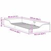vidaXL Gultas rāmis Brūna 80 x 220 cm Ciets priedes koks