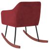 vidaXL &scaron;ūpuļkrēsls, vīnsarkans samts