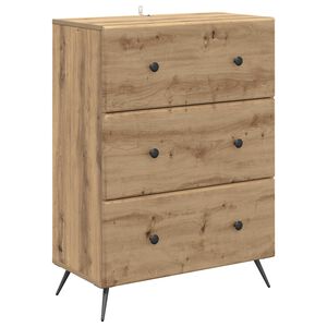 vidaXL Atvilktņu skapis Artisan Ozols 66 x 34,5 x 90 cm