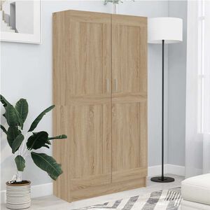 vidaXL grāmatu skapis ozolkoka krāsa 82,5x30,5x150cm inženierijas koks