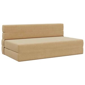 vidaXL Salokāms dīvāngulta Zaļa pelēka 152 x 86,5 x 60 cm Audums