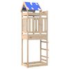 vidaXL Spēļu tornis Brūna 85 x 52,5 x 239 cm Ciets priedes koks