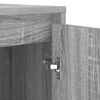 vidaXL Veļas ma&scaron;īnas skapis ar durvīm Pelēks Sonoma 87 x 60 x 89 cm