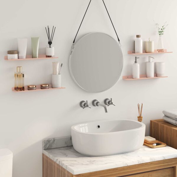 vidaXL Peldējo&scaron;ais plaukts 4 pcs Rozā 40 x 8,5 x 2,5 cm Tērauds