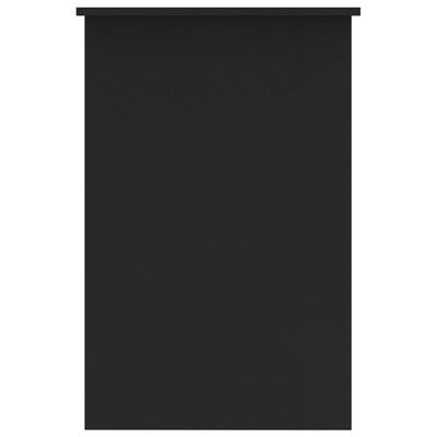 vidaXL rakstāmgalds, 100x50x76 cm, skaidu plāksne, melns