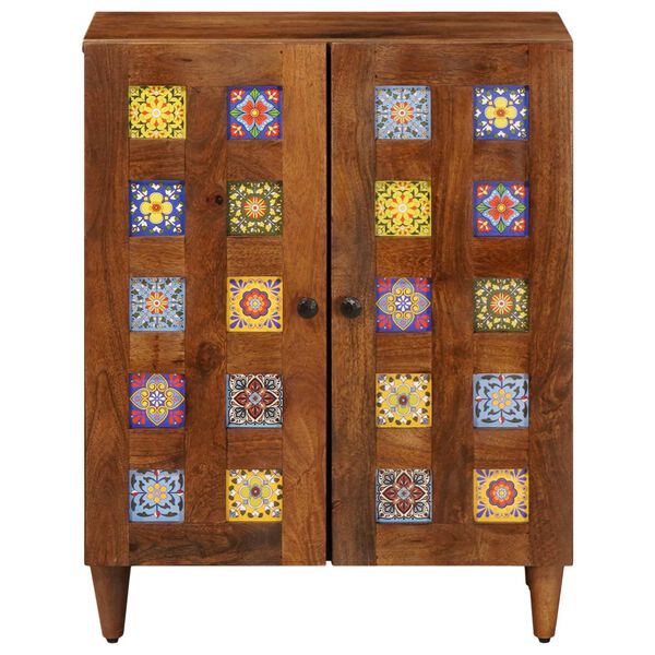 vidaXL Puse Valriekstu koks 60 x 33,5 x 75 cm Cieta mango koksne