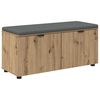 vidaXL Apavu sols ar spilvenu Artisan Ozols 100 x 38 x 46 cm