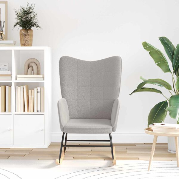 vidaXL &Scaron;ūpuļkrēsls Gai&scaron;i pelēks &Scaron;erpa Audums