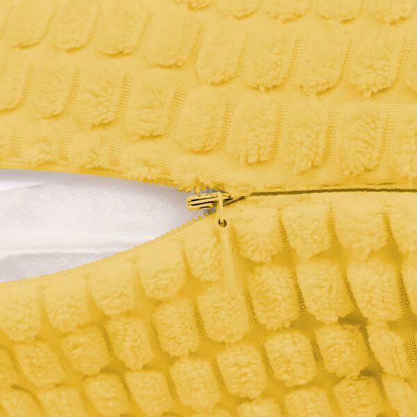 vidaXL spilvenu komplekts, 2 gab., 45x45 cm, velūrs, dzeltens