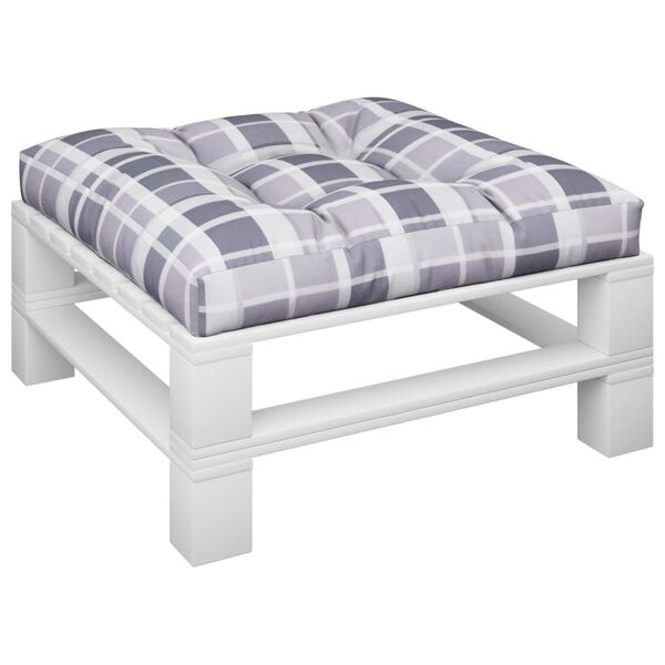 vidaXL pale&scaron;u dīvāna spilvens, 70x70x12 cm, četrstūru raksts, audums