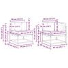 vidaXL Āra dīvānu komplekts ar spilvenu 6 pcs Dabisks un antracīts