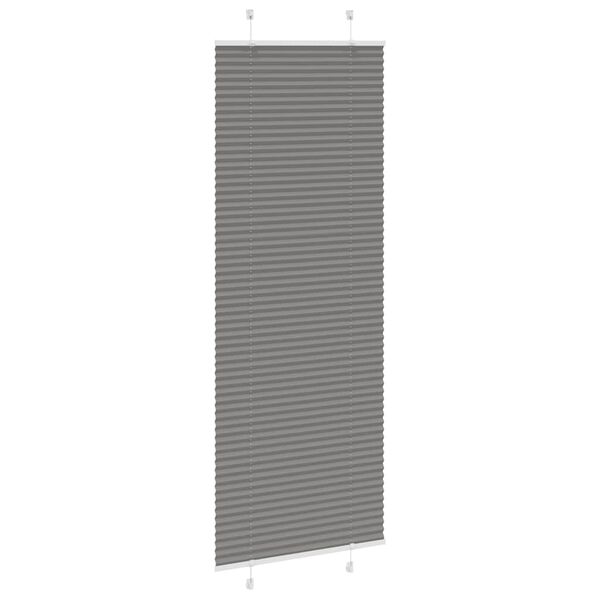 vidaXL plisētās žalūzijas antracīts 80x200 cm auduma platums 79,4 cm
