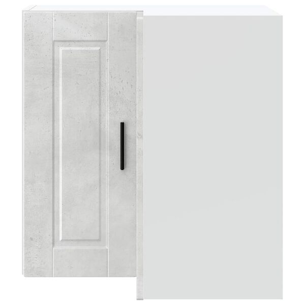 vidaXL virtuves sienas stūra skapis, Porto, betona pelēks