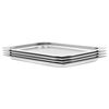 vidaXL Gastronorm trauki, 4 gab., GN 1/1, 20 mm, nerūsējo&scaron;s tērauds