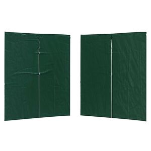 vidaXL Ballī&scaron;u telts siena 2 gab. 200 x 195 cm Zaļa PE un Tērauds
