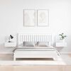 vidaXL Naktsgaldiņ&scaron; 2 pcs Balts 44 x 32,5 x 40 cm Priedes masīvkoks