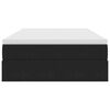 vidaXL Gulta ar uzglabā&scaron;anas vietu un matraci Melna 120 x 190 cm Samts